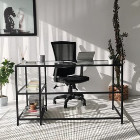 Secretária Master – Preto – 130x75x60 cm