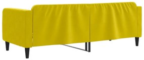 Sofá-cama 80x200 cm veludo amarelo