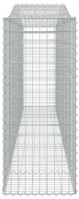 Cestos gabião arqueados 2pcs 400x50x120/140cm ferro galvanizado