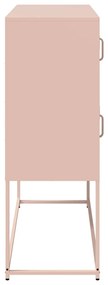 Aparador 100,5x39x107 cm aço laminado a frio rosa