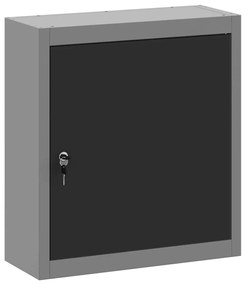 Armário de Ferramentas Parede vidaXL Preto 50x20x55 cm Aço