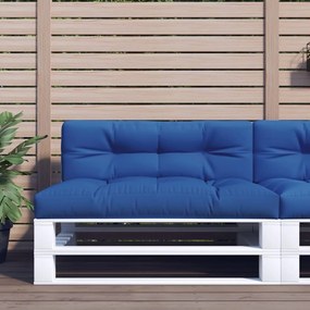 Almofadão para sofá de paletes 120x40x12 cm tecido azul real