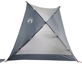 Tenda de praia 274x178x170/148 cm poliéster 185T cinzento