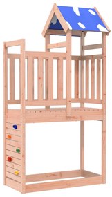 vidaXL Torre de Brincar Castanho Madeira Sólida de Douglas