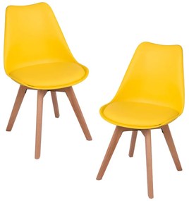 Pack 2 Cadeiras Synk Basic - Amarelo