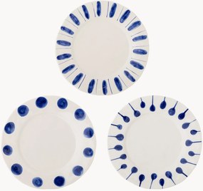 Pratos de jantar pintados à mão Linora, conjunto de 3
