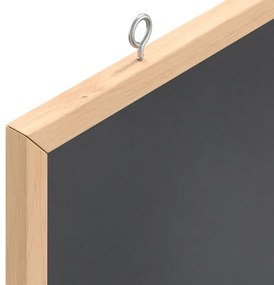 Quadro negro com estrutura em madeira de pinho maciço 60x40 cm