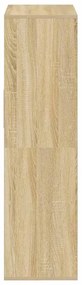 Estante cor carvalho 66x31x112 cm derivados de madeira