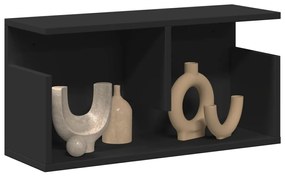 Armário de parede 60x20x30 cm derivados de madeira preto