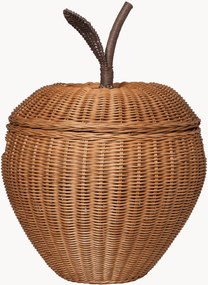 Cesto de arrumação para crianças artesanal em vime Apple