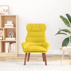Cadeira Relaxante Veludo Amarelo