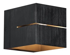 Candeeiro de parede moderno cor de chumbo com efeito de luz - Transfer Groove