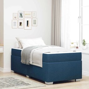 vidaXL Estrutura da Cama Outros Azul 90 x 190 cm tecido