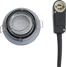 Foco embutido moderno cor de bronze ajustável IP44 - Chuck