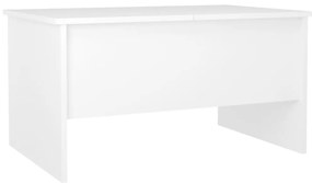 Mesa de centro 80x50x42,5 cm madeira processada branco