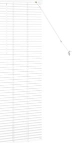 Persiana de Janela com cortinas Outros Manual Branco 80 x 130 cm Alumí