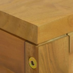 Armário de parede p/ casa de banho 110x45x30 cm teca maciça