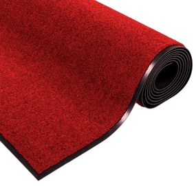 Capacho Retangular vidaXL Vermelho 90x150 cm