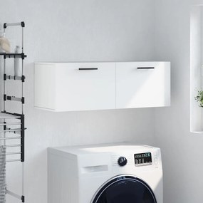 vidaXL Armário parede 100x36,5x35 cm derivados de madeira branco