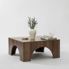 Mesa de Café Collesium - Nogueira - 80x37x80 cm