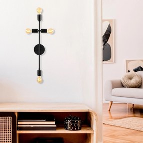 Candeeiro de Parede Bedside – Preto – 20 x 15 cm