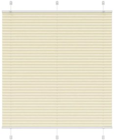 Plissado Cego Creme 120x100cm Largura Tecido 119,4 cm Poliéster