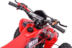Mini Moto 4 Infantil para crianças 5 a 9 anos 50CC Beneo Motors MTX, velocidade até 40 Km/h com limitador Vermelha