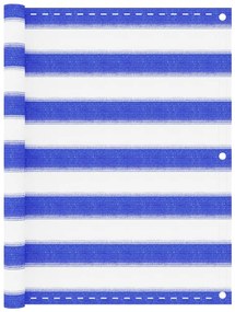 Tela varanda PEAD 75x400 cm azul e branco
