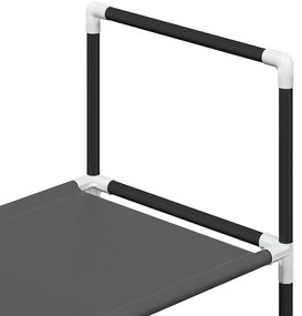 Sapateira 4 camadas 44x28x77 cm tecido não tecido preto