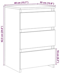 Mesa de cabeceira madeira velha 40x35x62,5cm madeira trabalhada