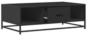 Mesa de centro 100x57x35 cm derivados de madeira/metal preto
