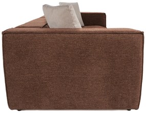 Sofá de 4 Lugares Lora – Castanho – 300x108x65 cm