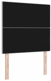 Cabeceira LED Cinza Claro 80 cm Têxtil