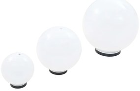 6 pcs conjunto de candeeiros esféricos LED 20/30/40 cm PMMA