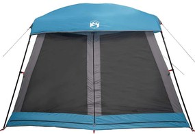 Tenda familiar estilo cabana para 6 pessoas impermeável azul