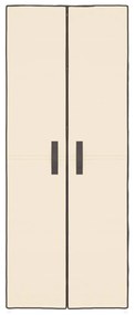 Sapateira 60x30x166 cm tecido cor creme