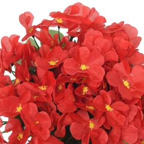 Grinaldas de flores artificiais 3 pcs 85 cm vermelho