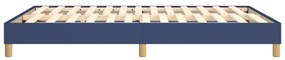 Estrutura de cama sem colchão 140x200 cm tecido azul