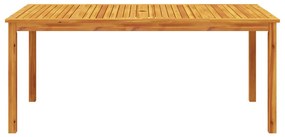 Mesa de jantar p/ jardim 180x90x75 cm madeira de acácia maciça