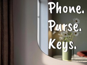 Autocolante para espelho S31 – Phone. Purse. Key.