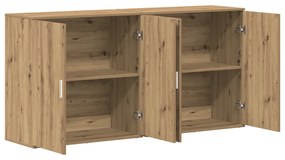 Buffets 2 pcs Carvalho Artesanal 79x38x80 cm Madeira de Engenharia