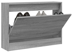 Sapateira 80x21x57 cm derivados de madeira sonoma cinza