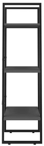 Unidade de prateleiras 60x30x105 cm derivados de madeira cinza