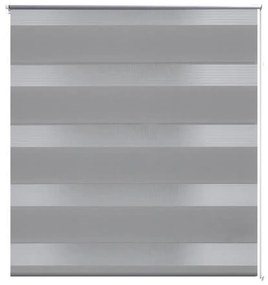 Estore de rolo 120 x 175 cm, linhas de zebra / Cinza