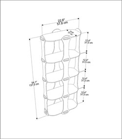 Estante Ayzi – Carvalho – 57,6x137,5x27 cm