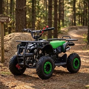 Mini Moto Infantil para crianças 5 a 9/10 anos Gasolina 50 CC Beneo Motors Cobra com limitador de velocidade Verde