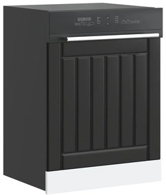 Painel máquina lavar louça Lucca preto derivados de madeira
