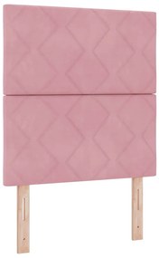 Cama vidaXL Rosa 80x200 cm Veludo