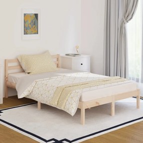 810425 vidaXL Estrutura de cama 120x200 cm pinho maciço
