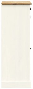 Sapateira VIGO 60x35x96 cm madeira de pinho maciça branco